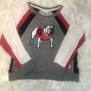 Pressbox University Of Georgia Bulldogs Pullover Sweatshirt Women’s Medium